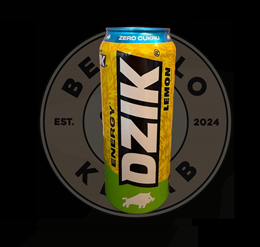 Dzik Energy Lemon, zero cukru - 0.5 l
